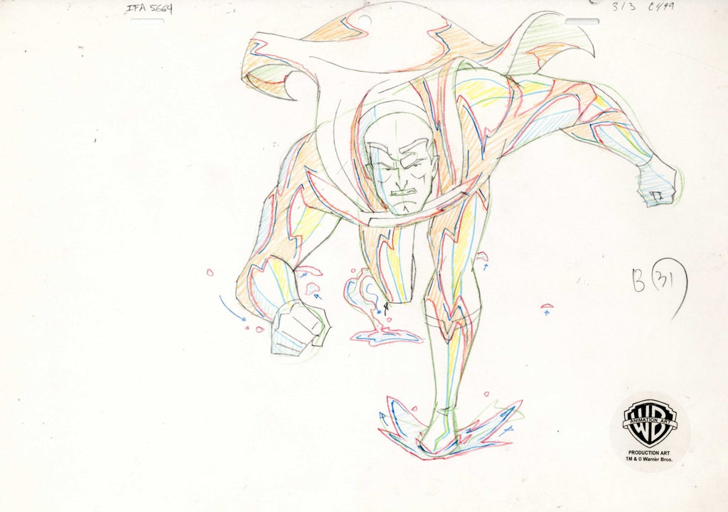 Justice League Original Production Drawing: Superman - Choice Fine Art