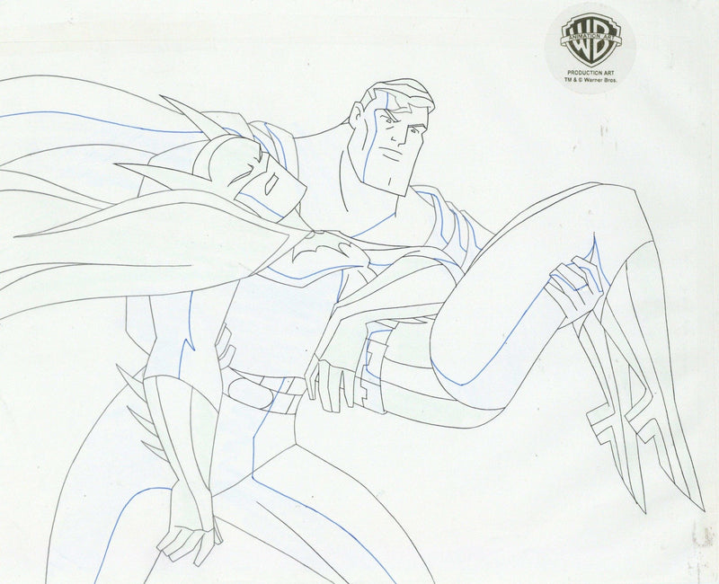 Justice League Original Production Drawing: Superman and Batman - Choice Fine Art