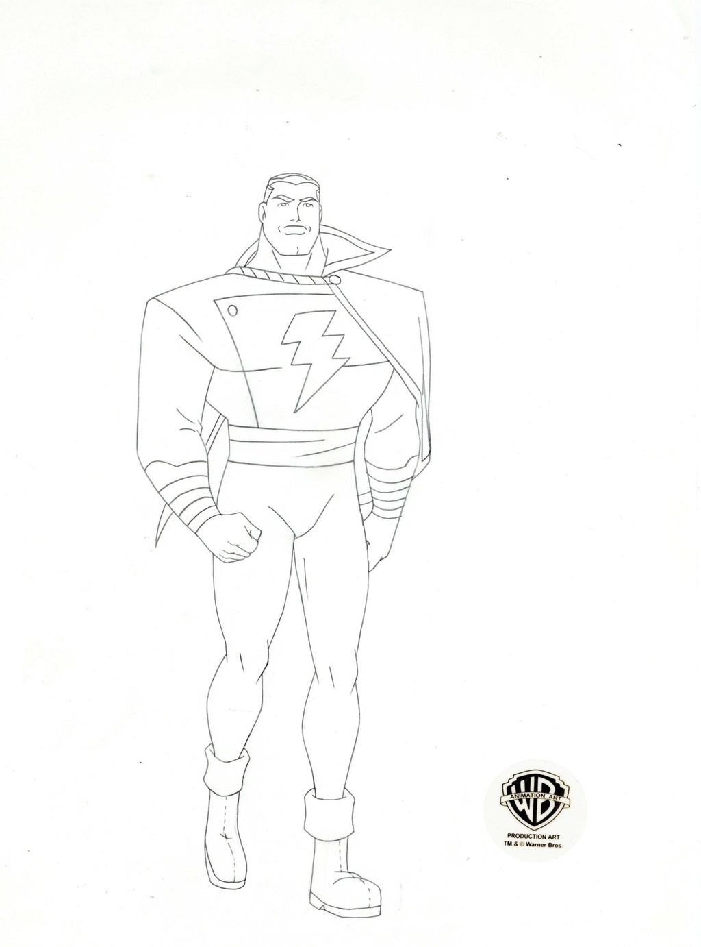 Justice League Unlimited Original Production Drawing: Captain Marvel - Choice Fine Art