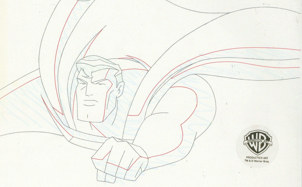 Justice League Unlimited Original Production Drawing: Superman - Choice Fine Art
