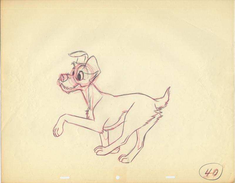 Lady and the Tramp Original Production Drawings - Choice Fine Art