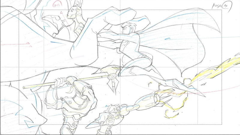 Legion of Superheroes Original Production Drawing: Team - Choice Fine Art