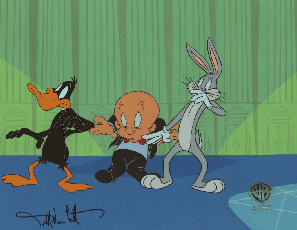 Looney Tunes Original Production Cel: Daffy, Elmer, Bugs - Choice Fine Art