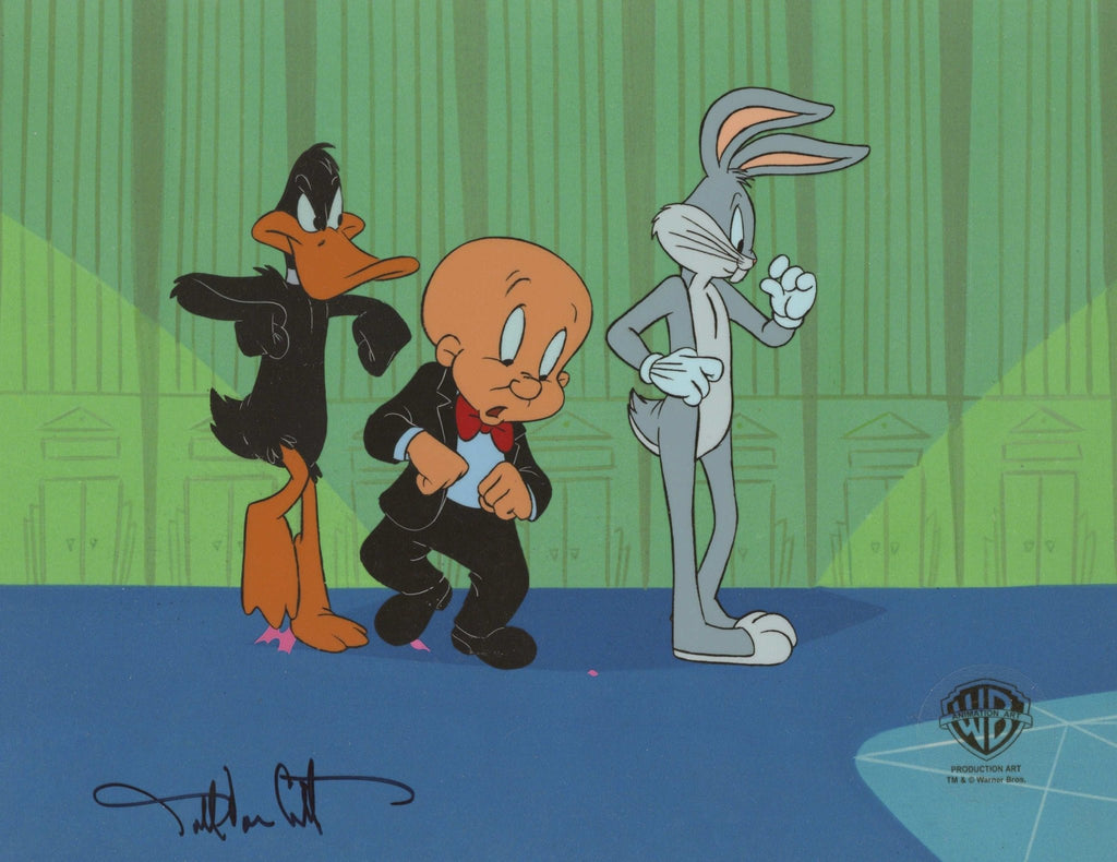 Looney Tunes Original Production Cel: Daffy, Elmer, Bugs - Choice Fine Art