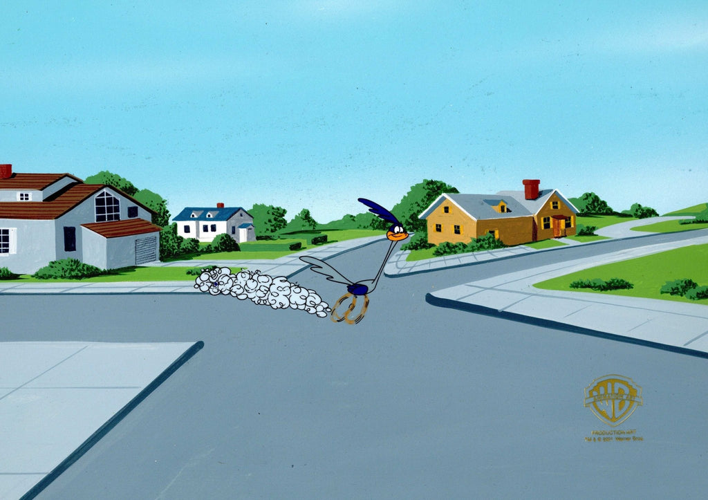 Looney Tunes Original Production Cel on Original Background: Roadrunner - Choice Fine Art