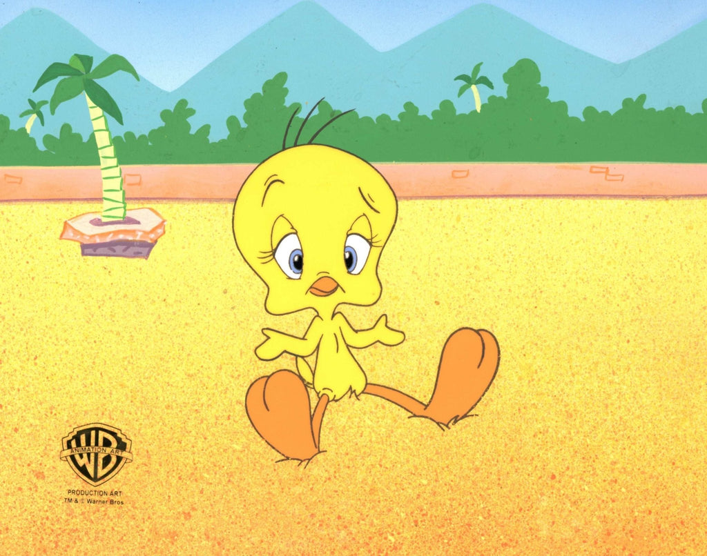 Looney Tunes Original Production Cel On Original Background: Tweety Bird - Choice Fine Art