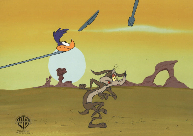 Looney Tunes Original Production Cel: Road Runner and Wile E. Coyote - Choice Fine Art