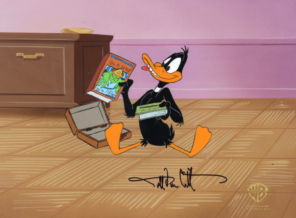 Looney Tunes Original Production Cel Signed by Darrel Van Citters: Daffy Duck - Choice Fine Art