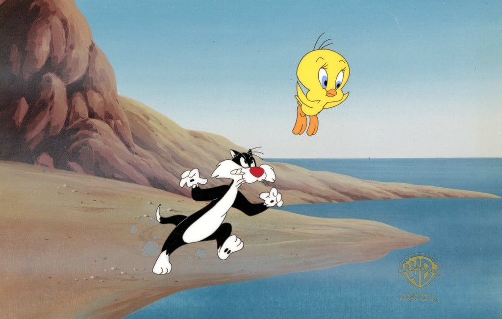 Looney Tunes Original Production Cel: Sylvester and Tweety Bird - Choice Fine Art