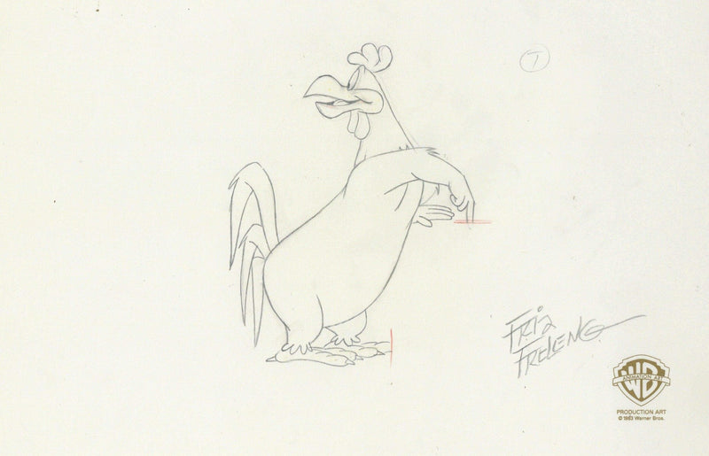 Looney Tunes Original Production Cel with Matching Drawing: Foghorn Leghorn - Choice Fine Art