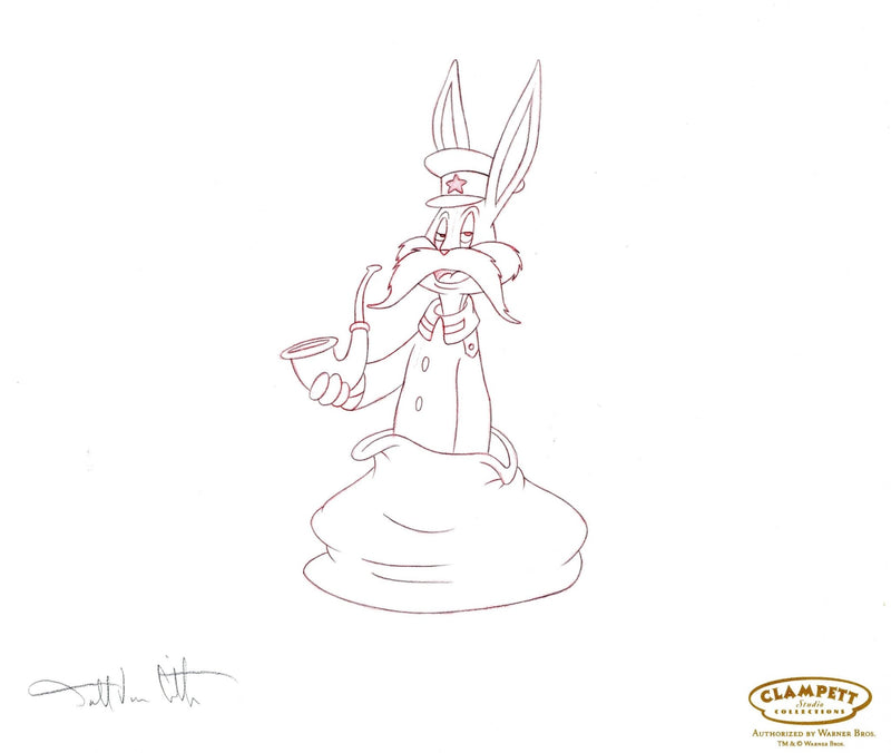 Looney Tunes Original Production Drawing signed by Darrell Van Citters: Bugs Bunny - Choice Fine Art