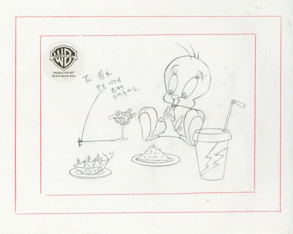 Looney Tunes Original Production Drawing: Tweety Bird - Choice Fine Art