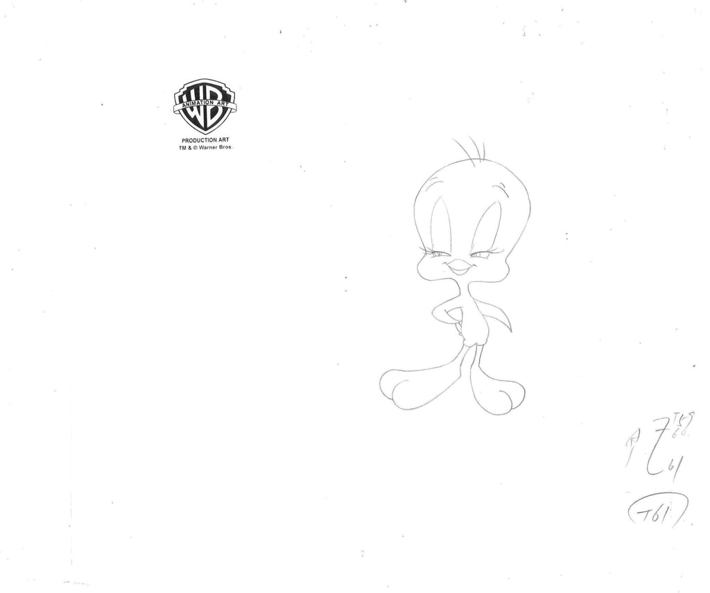 Looney Tunes Original Production Drawing: Tweety Bird - Choice Fine Art