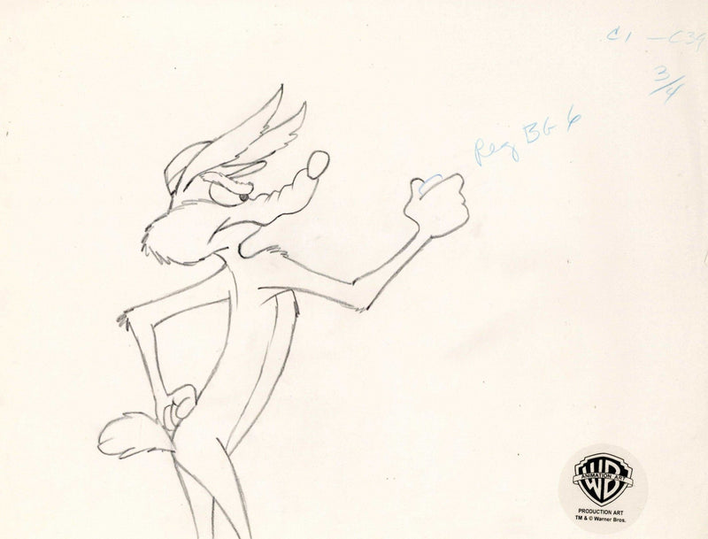Looney Tunes Original Production Drawing: Wile E. Coyote - Choice Fine Art