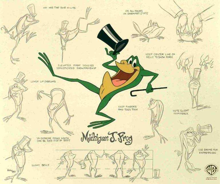 Michigan J. Frog Model Sheet - Choice Fine Art