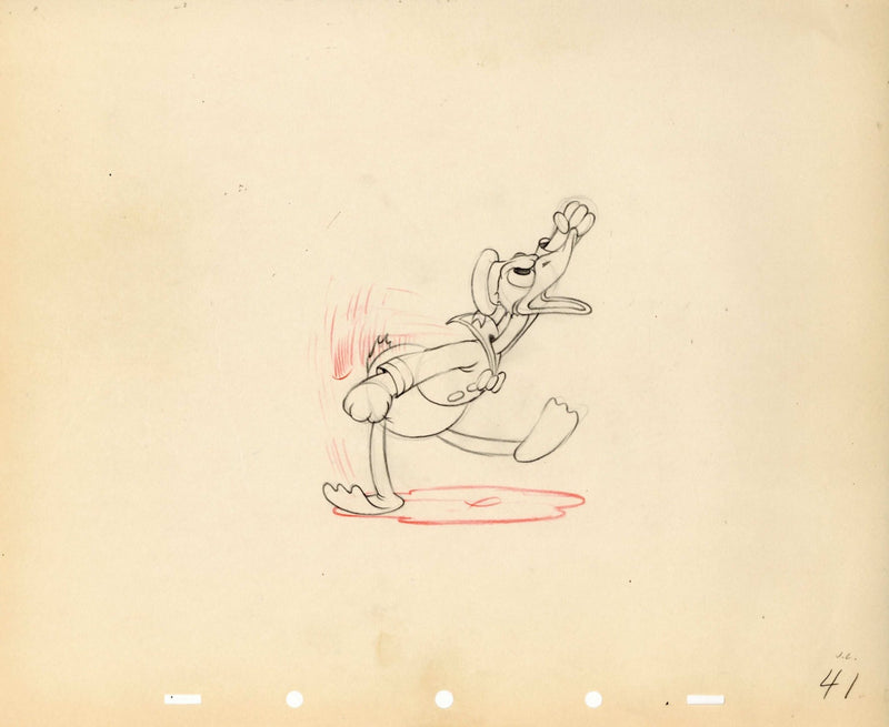 Orphan's Picnic Original Production Drawing: Donald Duck - Choice Fine Art
