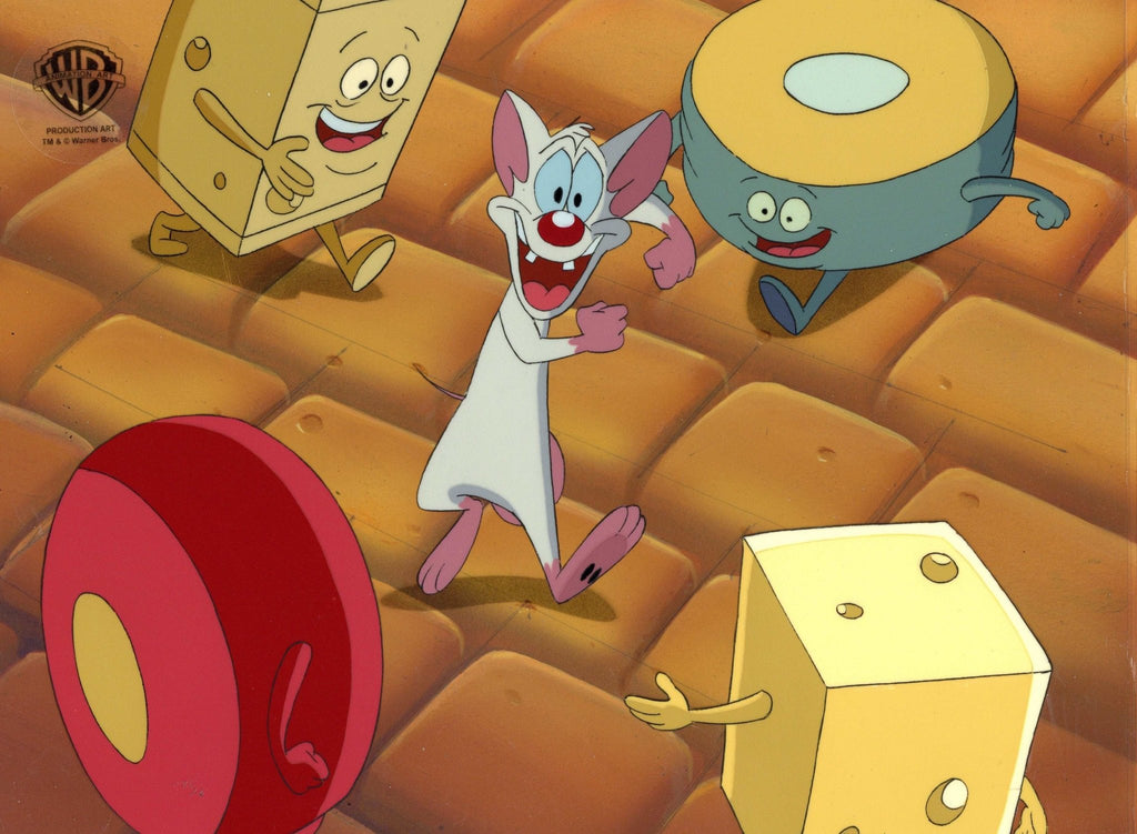 Pinky And The Brain Original Production Cel on Original Background: Pinky - Choice Fine Art