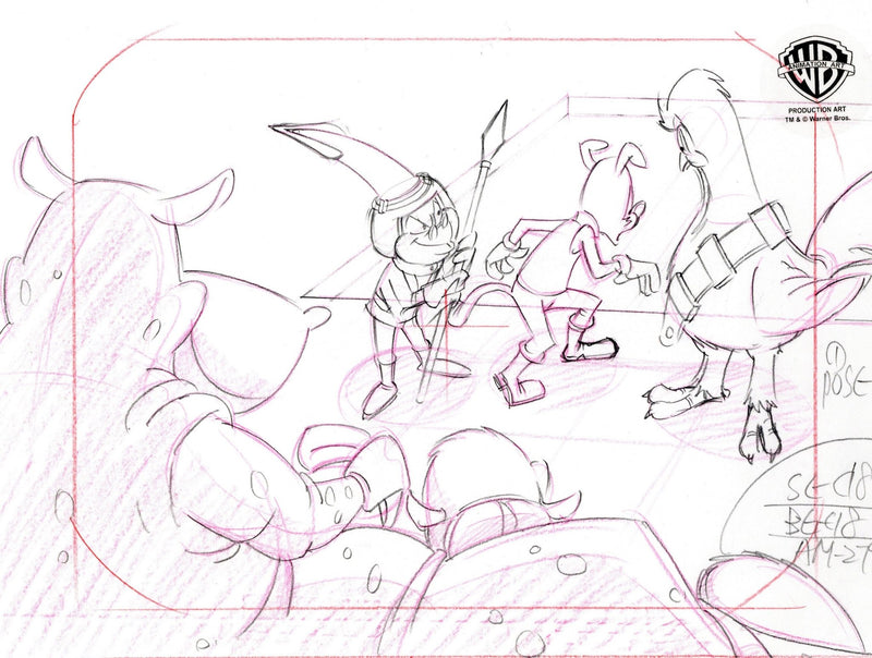 Pinky and the Brain Original Production Layout Drawing: Star Warners - Choice Fine Art