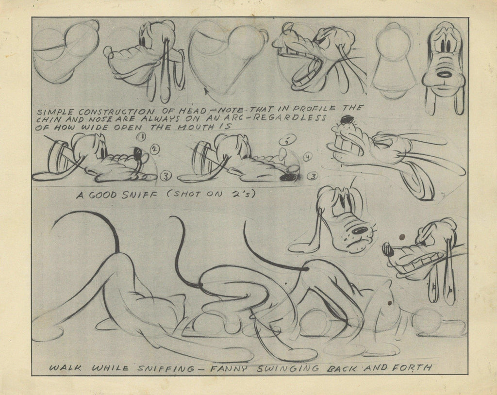 Pluto Original Production Model Sheet - Choice Fine Art