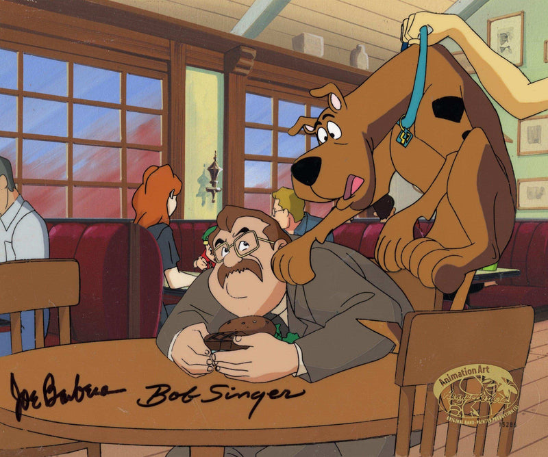 Scooby-Doo and the Witch's Ghost Original Production Cel on Original Production Background: Scooby -Doo Original Production Cel with Matching Drawing Hanna Barbera Studio Art Original Production Cel Unframed 