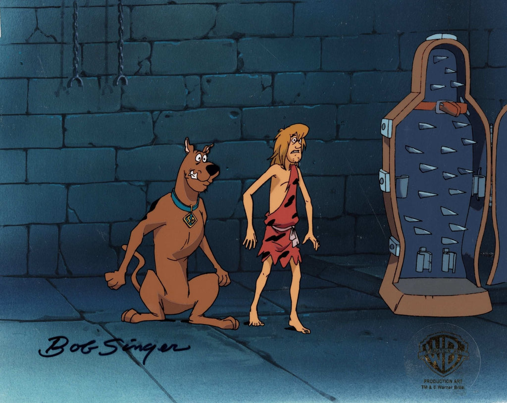 Scooby-Doo and the Witch's Ghost Original Production Cel on Original Production Background: Scooby and Shaggy - Choice Fine Art