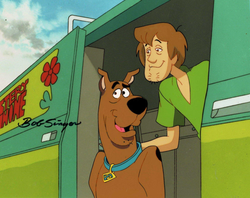 Scooby-Doo on Zombie Island Original Production Cel With Matching Drawing: Scooby and Shaggy - Choice Fine Art