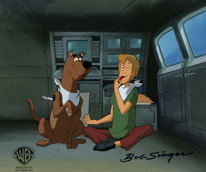 Scooby-Doo on Zombie Island Original Production Cel With Matching Drawing: Scooby and Shaggy - Choice Fine Art