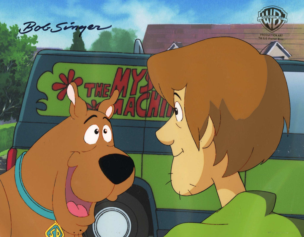 Scooby-Doo on Zombie Island Original Production Cel With Matching Drawings: Scooby and Shaggy - Choice Fine Art