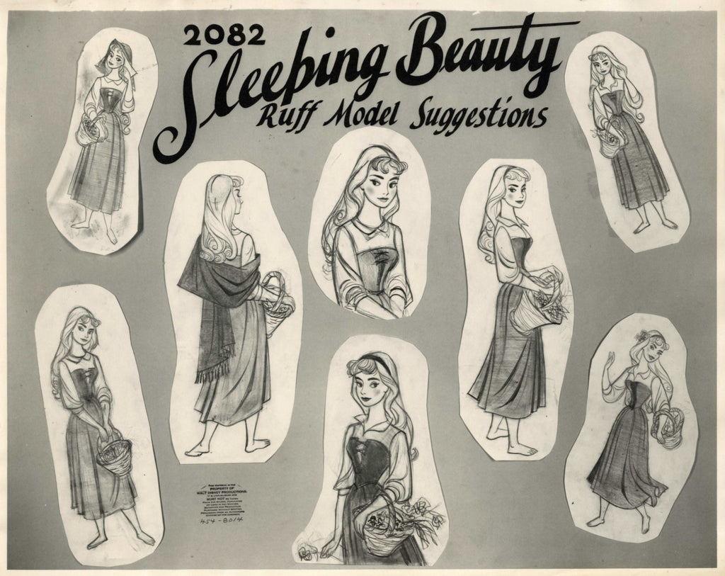 Sleeping Beauty Ruff Model Sheet: Princess Aurora 2082 - Choice Fine Art
