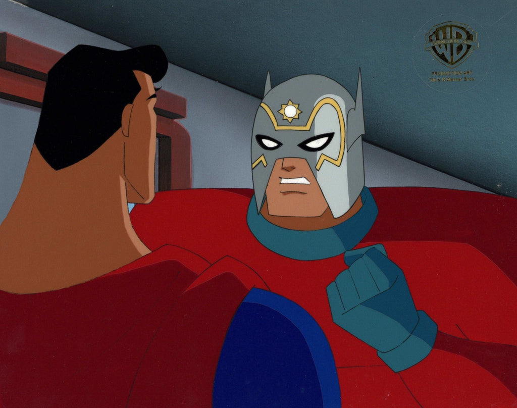 Superman the Animated Series Original Production Cel on Original Background: Orion and Superman - Choice Fine Art