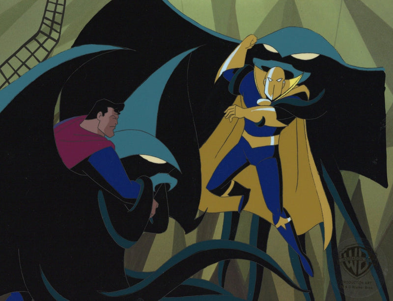Superman the Animated Series Original Production Cel: Superman and Fate - Choice Fine Art