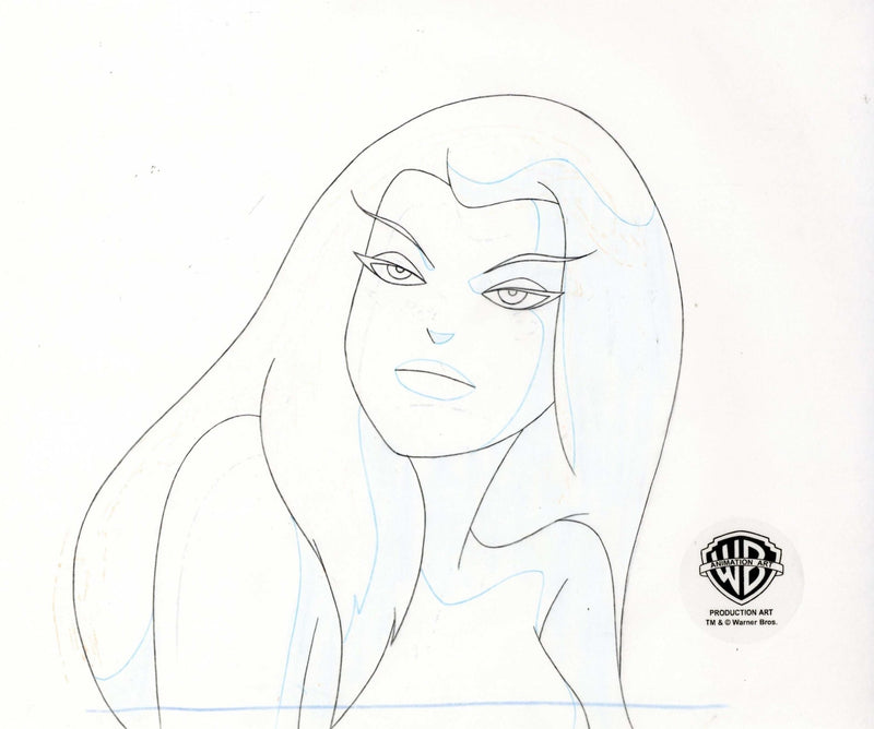 Superman the Animated Series Original Production Cel with Matching Drawing: Maxima - Choice Fine Art