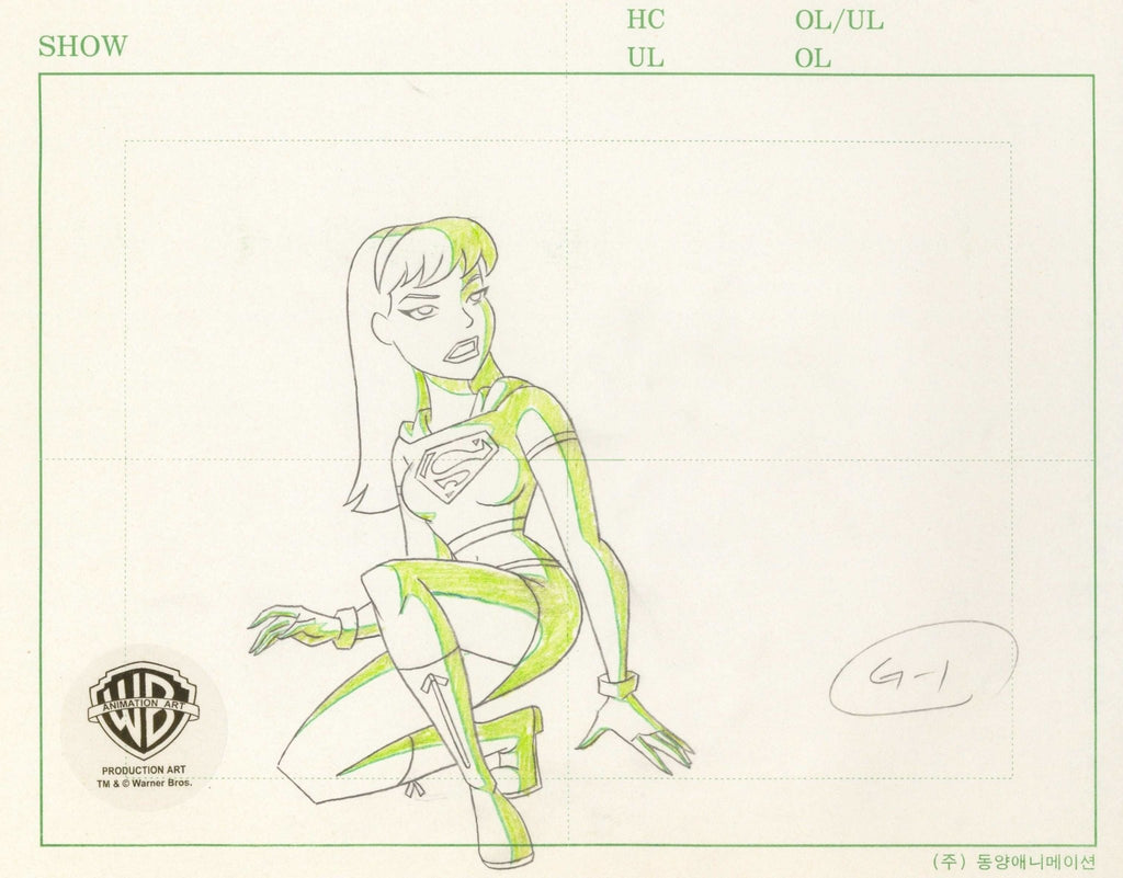 Superman the Animated Series Original Production Drawing: Supergirl - Choice Fine Art