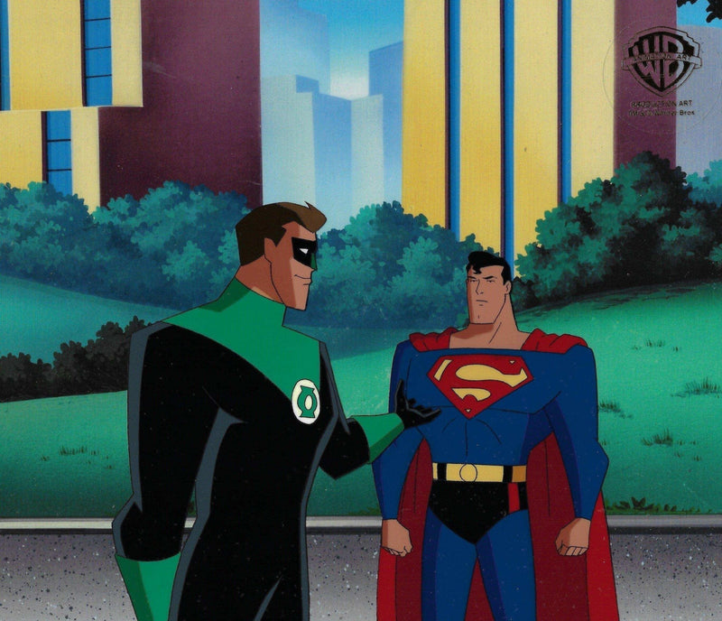 Superman: The Animated Series Production Cel: Superman And Green Lantern - Choice Fine Art