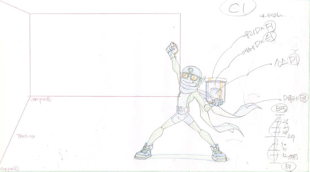 Teen Titans Original Production Drawing: Beast Boy - Choice Fine Art
