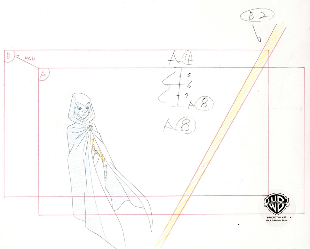 Teen Titans Original Production Drawing: Raven - Choice Fine Art