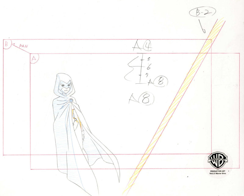 Teen Titans Original Production Drawing: Raven - Choice Fine Art