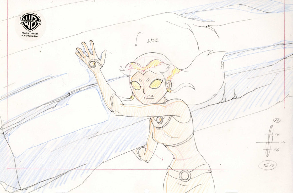 Teen Titans Original Production Drawing: Starfire - Choice Fine Art