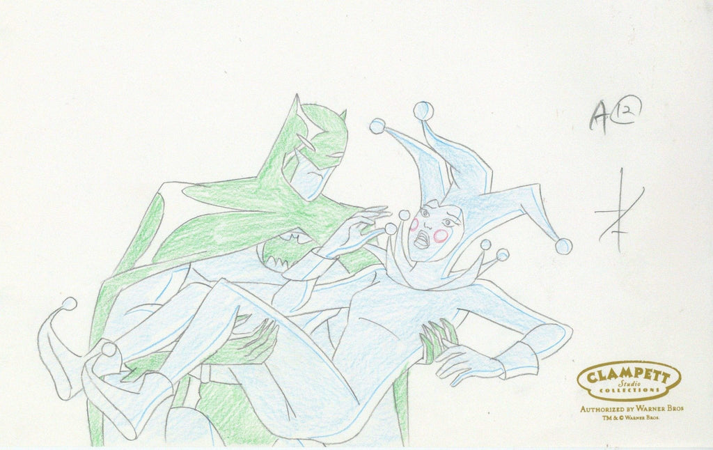The Batman Original Production Drawing: Batman and Jester - Choice Fine Art
