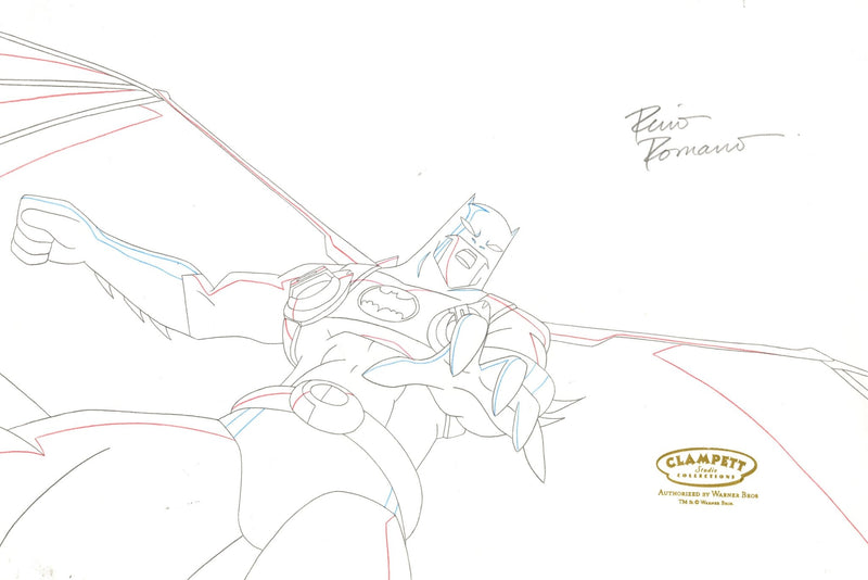 The Batman Original Production Drawing Signed By Rino Romano: Batman - Choice Fine Art