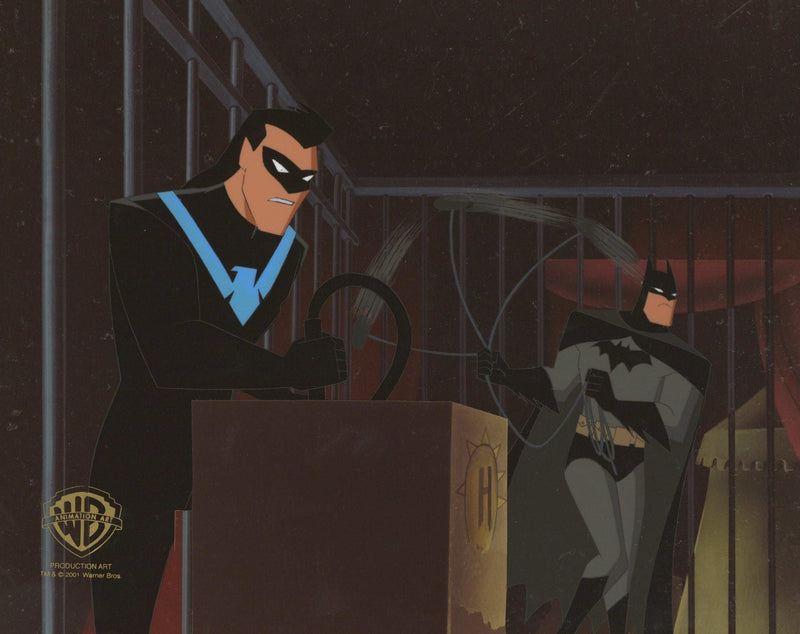 The New Batman Adventures Original Production Cel: Batman and Nightwing - Choice Fine Art