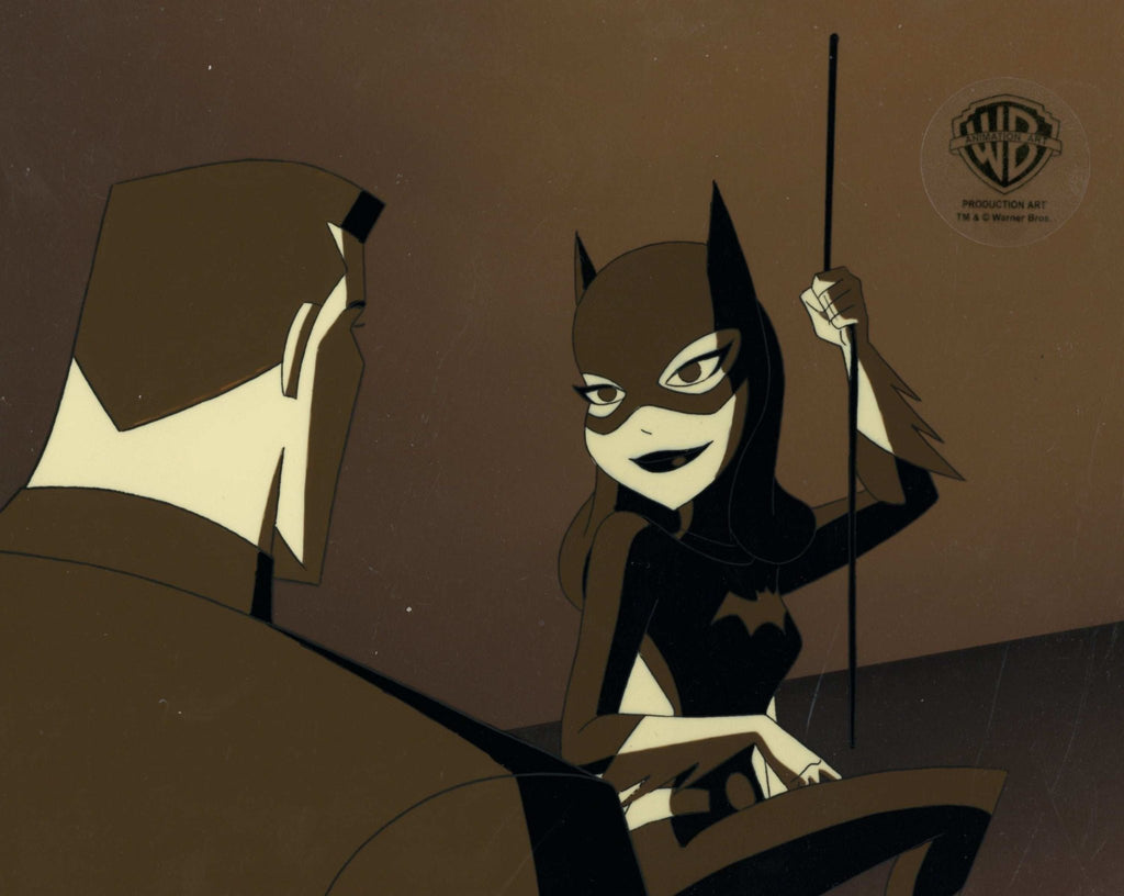 The New Batman Adventures Original Production Cel on Original Background: Batgirl and Bruce Wayne - Choice Fine Art