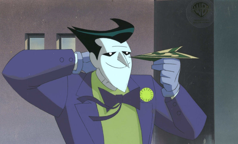The New Batman Adventures Original Production Cel on Original Background with Matching Drawing: Joker - Choice Fine Art