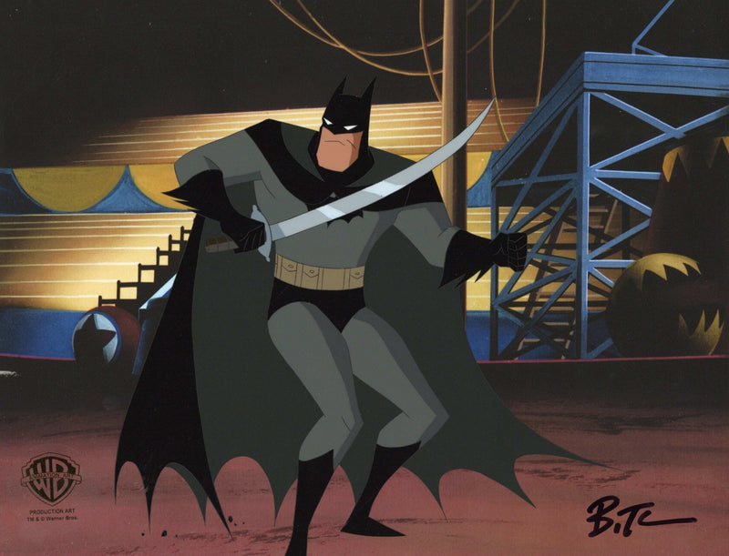 The New Batman Adventures Original Production Cel signed by Bruce Timm: Batman - Choice Fine Art