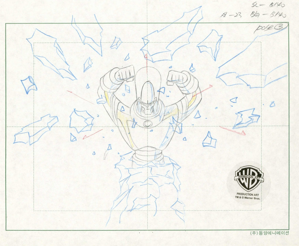 The New Batman Adventures Original Production Drawing: Mr. Freeze - Choice Fine Art