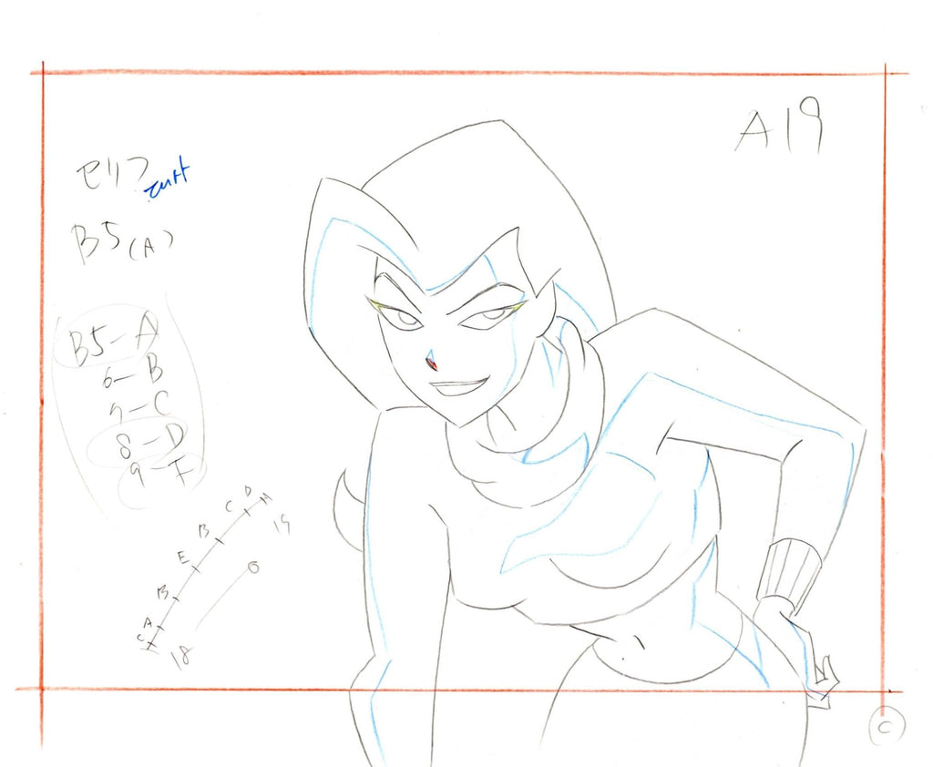 The New Batman Adventures Original Production Drawing: Poison Ivy - Choice Fine Art