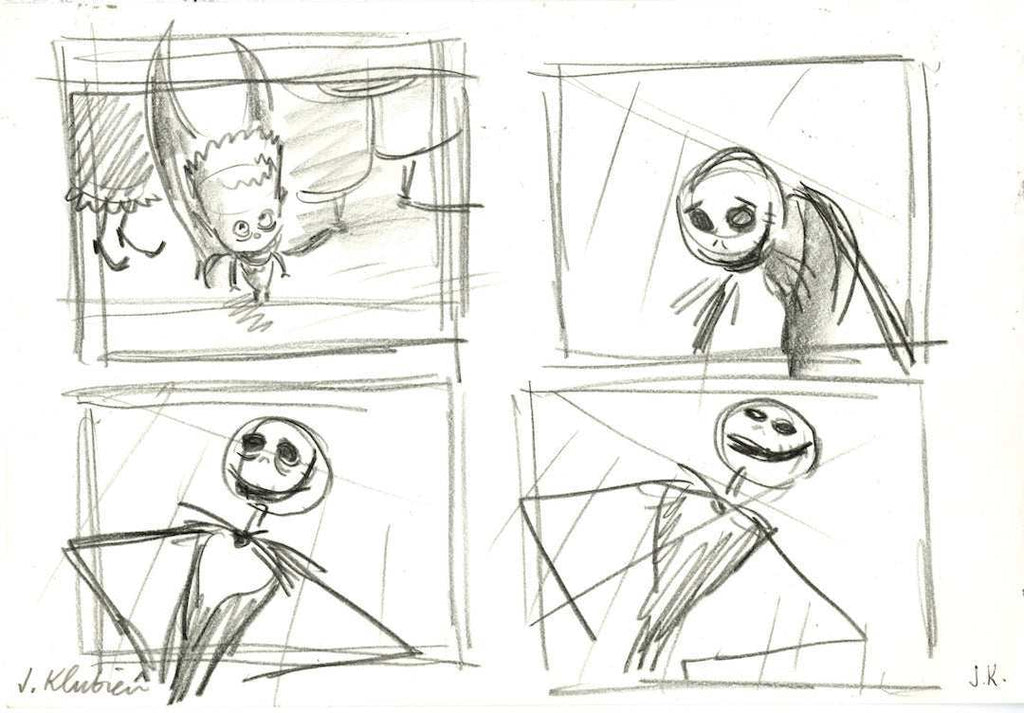 The Nightmare Before Christmas, Original Storyboard: Jack Skellington - Choice Fine Art
