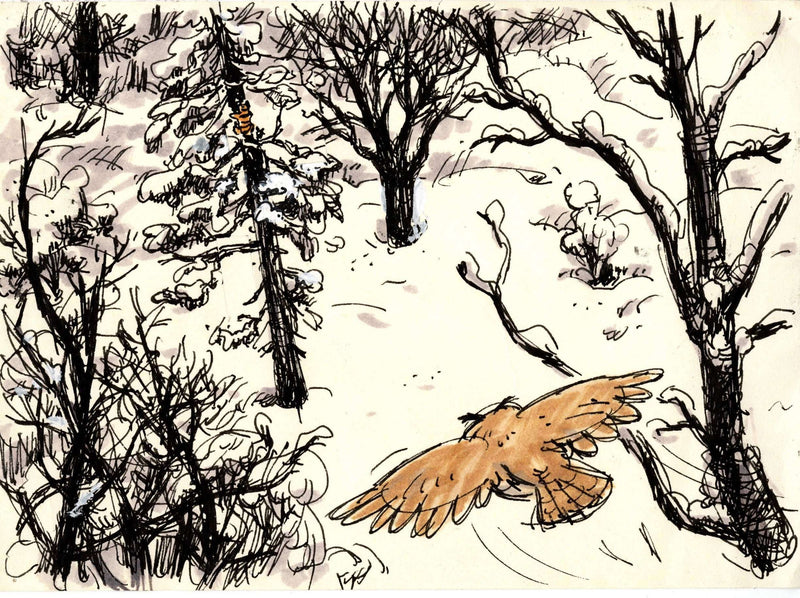 Tigger and Owl Original Storyboard Drawing - Choice Fine Art
