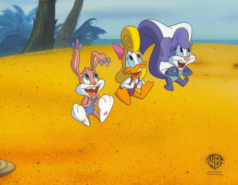 Tiny Toons Original Production Cel: Babs Bunny, Shirley the Loon and Fifi La Fume - Choice Fine Art