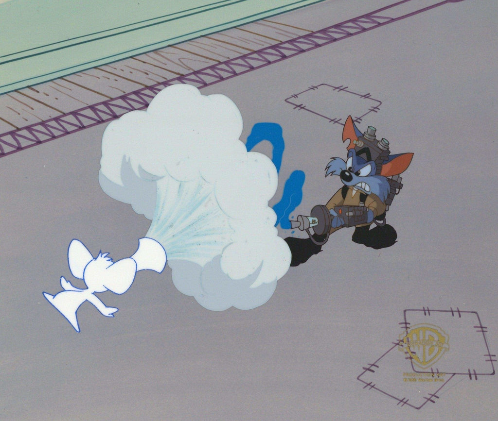 Tiny Toons Original Production Cel: Furball and Sneezer the Sneezing Ghost - Choice Fine Art